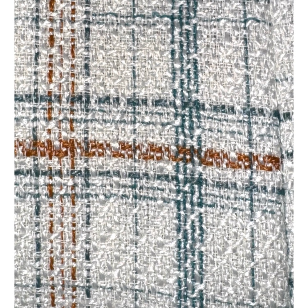 LC Lauren Conrad Plaid Blazer - Cream, Blue, Brown - Picture 9 of 11
